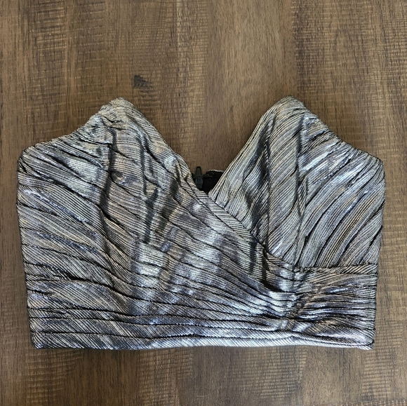 Retrofete Sophia Top in Gunmetal XXS - Picture 1 of 12